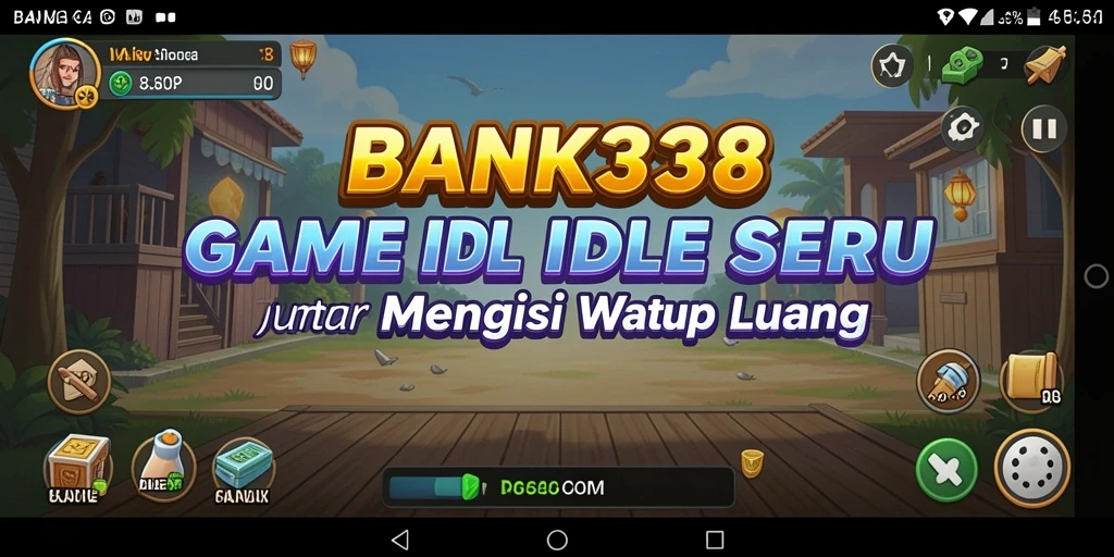 Tampilan gameplay BANK338 yang menarik dan menghibur dalam genre Idle.