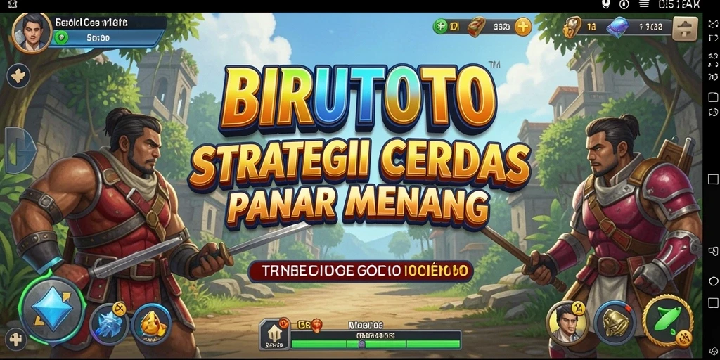 Screenshot BIRUTOTO menunjukkan aksi intens gameplay strategi.