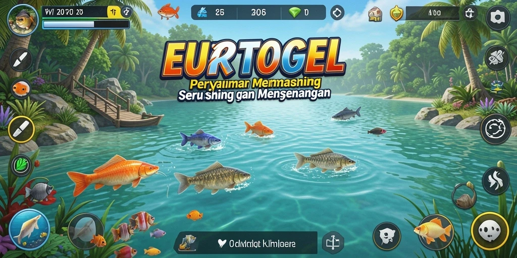 Tampilan gameplay EUROTOGEL yang menampilkan aksi memancing seru.