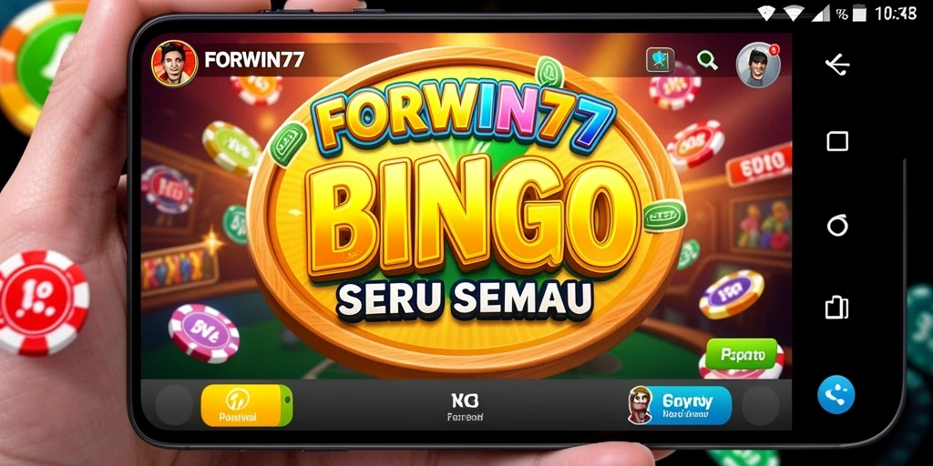 Tampilan gameplay Bingo seru di FORWIN77 dengan interaksi sosial.