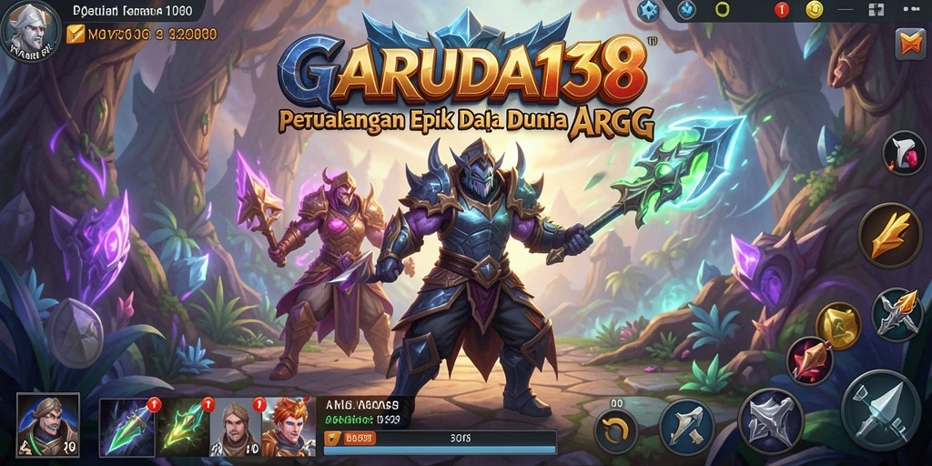 Tampilan gameplay <strong>GARUDA138</strong> yang memukau dengan aksi pertarungan epik.