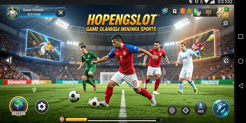 Tampilan gameplay HOPENGSLOT dengan aksi olahraga seru.