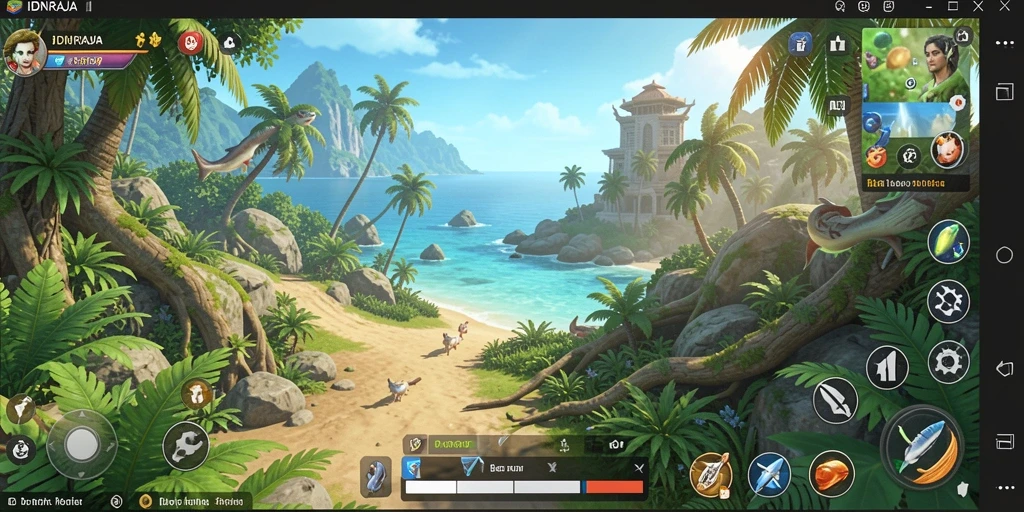 Tampilan gameplay menakjubkan dari dunia terbuka IDNRAJA.