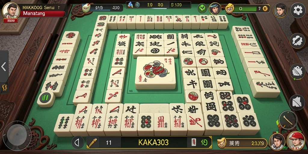 Tampilan gameplay KAKA303 yang menarik dan menantang di Mahjong.