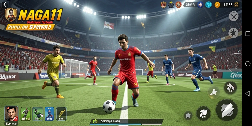 Tampilan gameplay NAGA11 yang menarik dan kompetitif di dunia olahraga.
