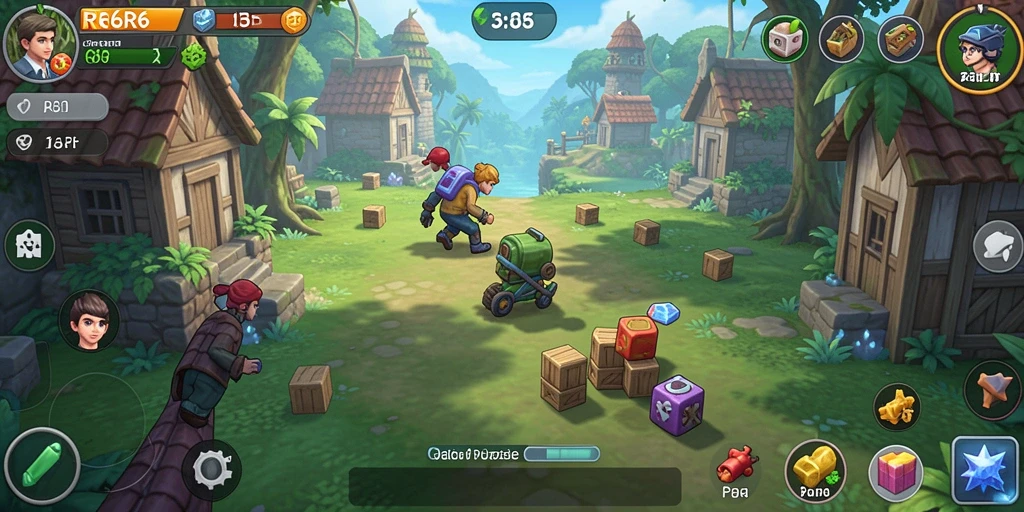 Tampilan gameplay R6R6 menampilkan berbagai puzzle menarik.