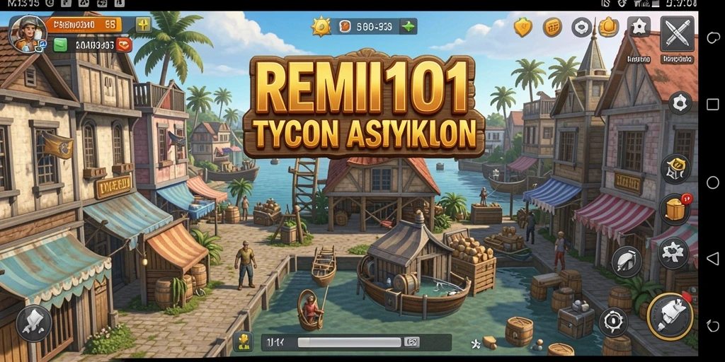 Tampilan gameplay <strong>REMI101</strong> yang menampilkan pengelolaan bisnis yang seru.