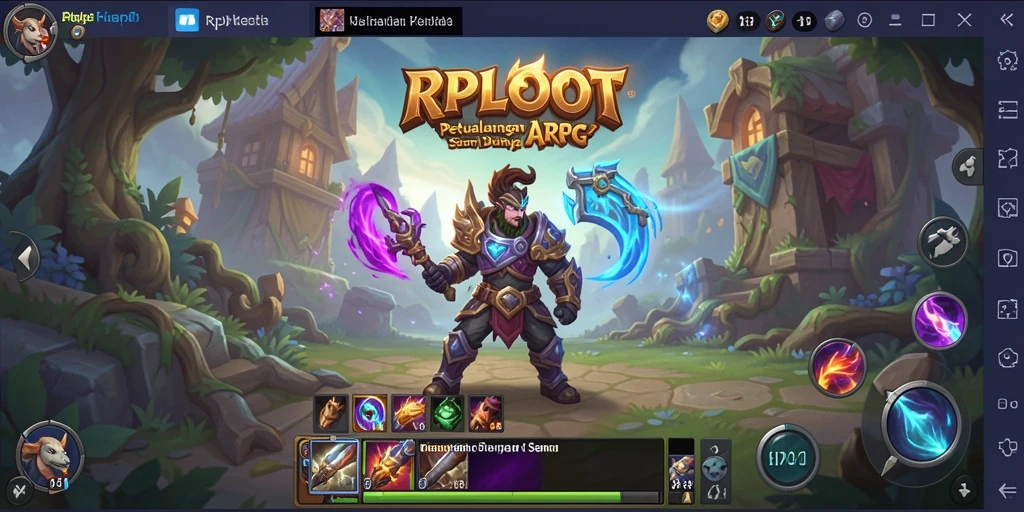 Gameplay ARPG yang seru dan menantang di RPLOOT.