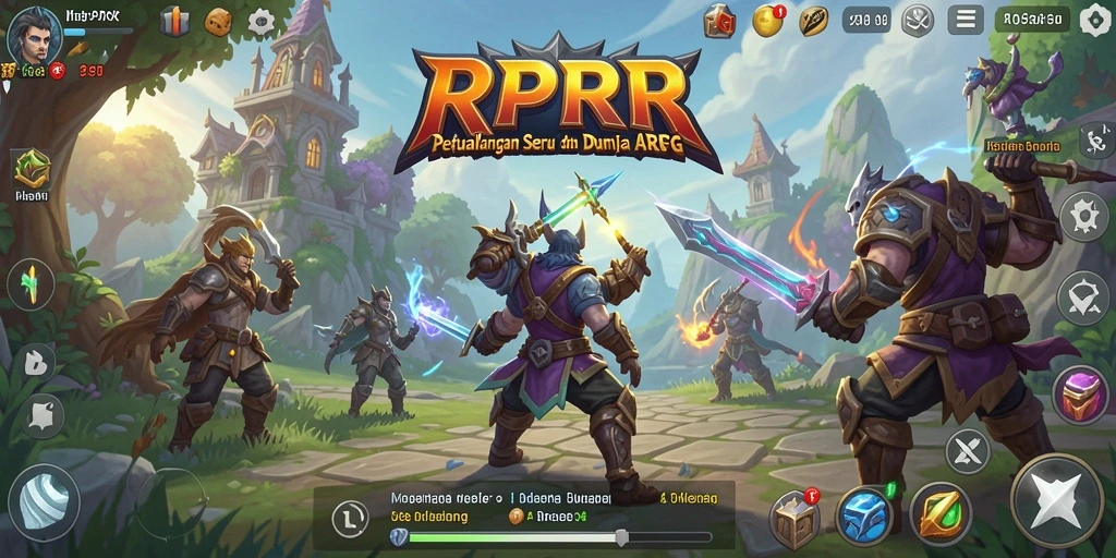Tampilan memukau dari gameplay ARPG RPRR yang mendebarkan.