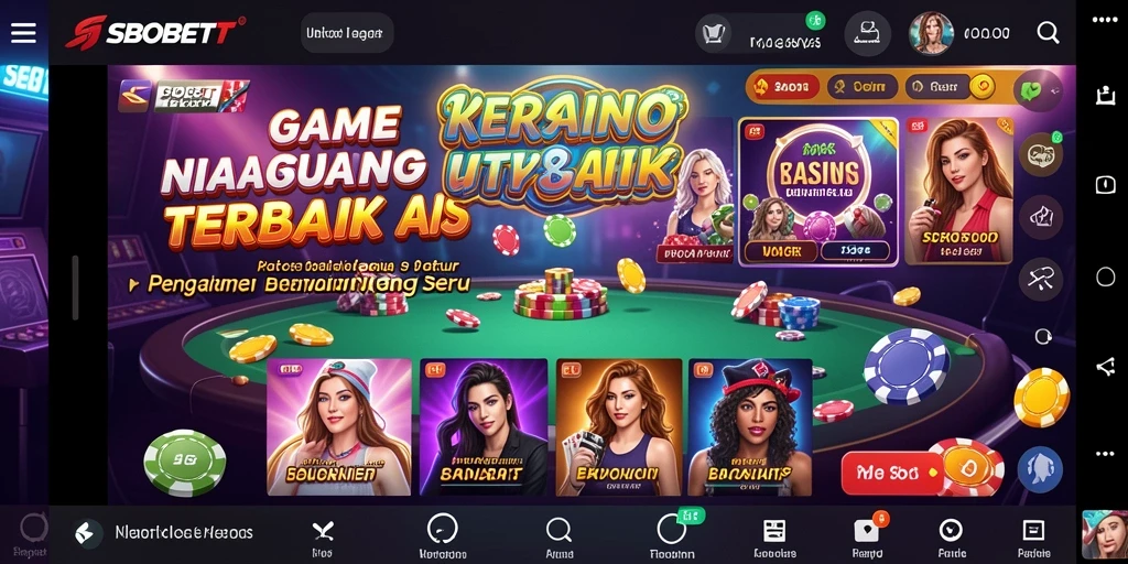 Screenshot menunjukkan gameplay menarik dan interaktif dari SBOBET.